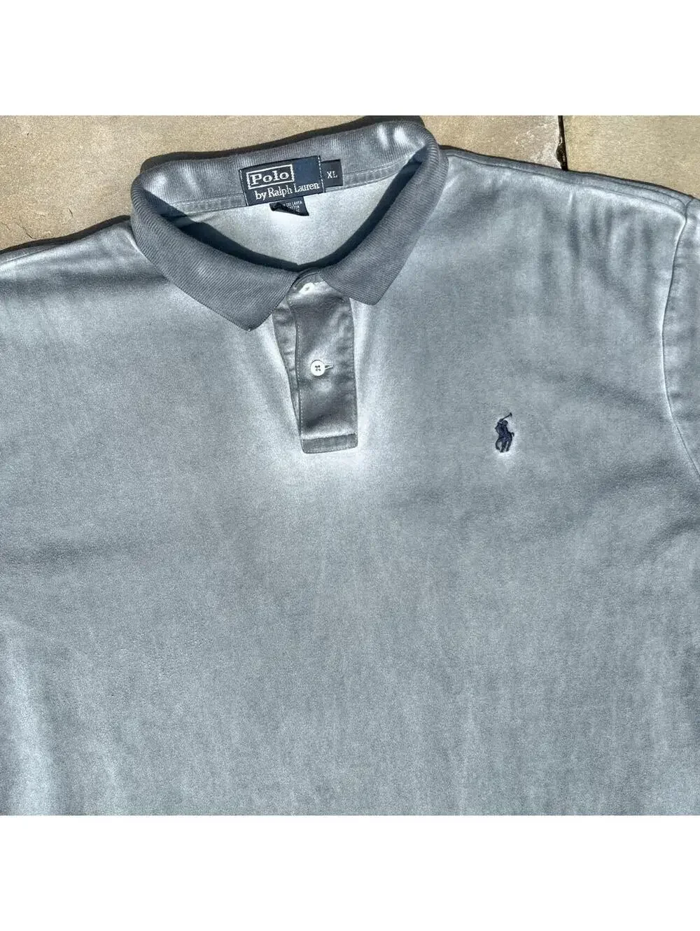 Neo-Vintage Y2K Dark Blue-Green Overdye Polo Ralph Lauren